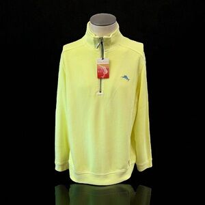 Tommy Bahama Antigua Half-Zip Yellow Shock